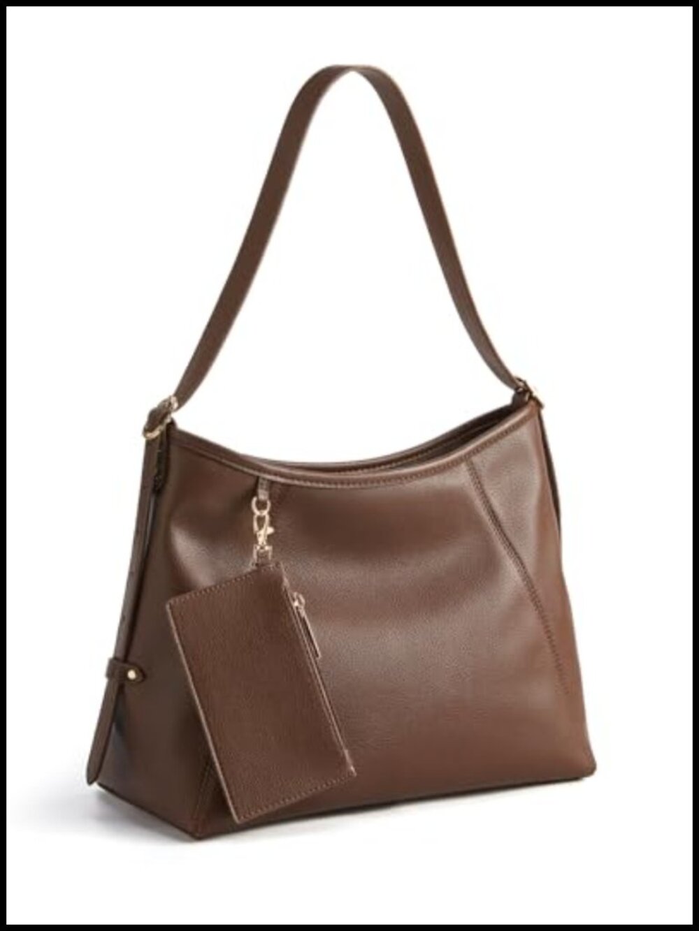 PU Leather Hobo Bag Multi-Pocket Crossbody Shoulder Tote Purse